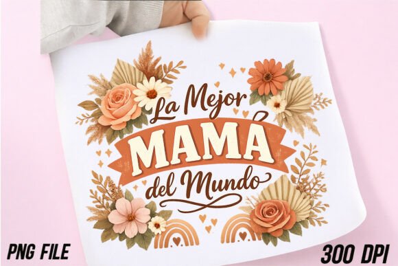 Celebrate Mom with the La Mejor Mamá Del Mundo PNG Design