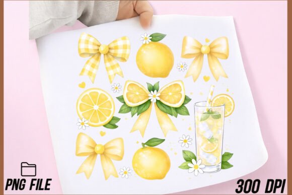 Coquette Lemon PNG: A Zesty Lemonade Design for Vibrant Projects