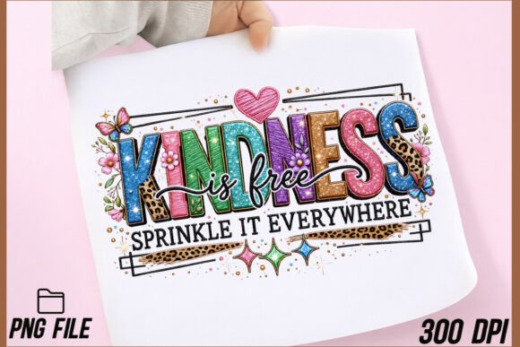 Kindness is Free PNG: A Motivational Design Asset