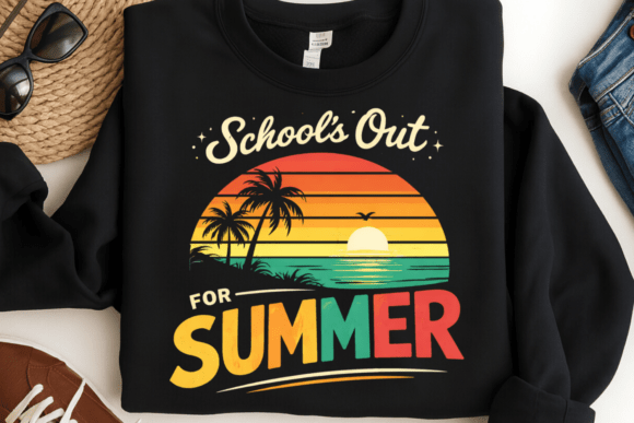 Last Day School Sunset Beach Shirt: Capture Summer Freedom
