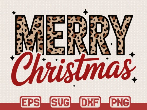 Merry Christmas Animal Print Graphic: A Festive Design Bundle