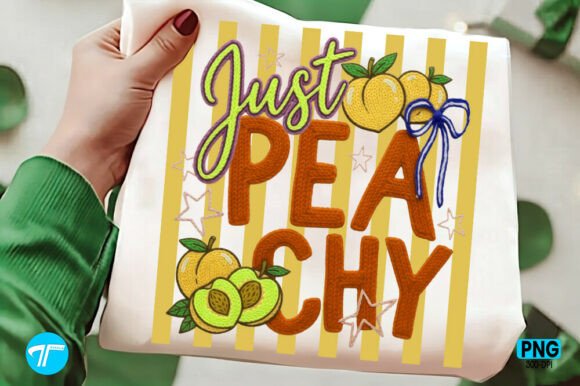Striped Summer Peachy Fruit Shirt PNG: A Fresh Design Asset