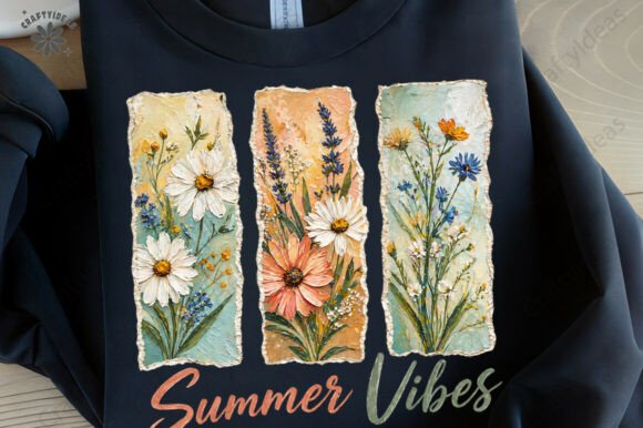 Summer Vibes Png: Floral Summer Png for Vibrant Projects