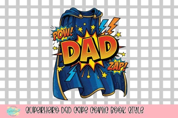 Superhero Dad Cape Comic Book Style: Unleash Heroic Energy