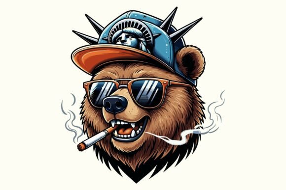 The Cool Bear Smoking Graphic Tee: An Urban Statement Piece