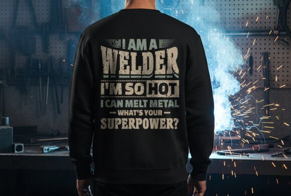 Unleash Your Inner Metalwork Master with the I Am So Hot Welder Graphic Tee